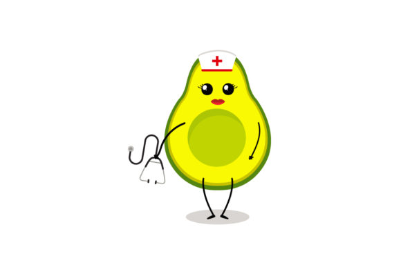 Adorable Kawaii Fruit Cute Avocado Medical