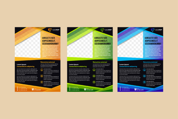 Black Background Vertical Medical Flyer Design