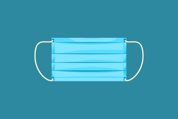 Isolated Rectangle Medical Mask Vector Review