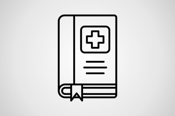 Medical Book Icon: A Clean, Professional Design