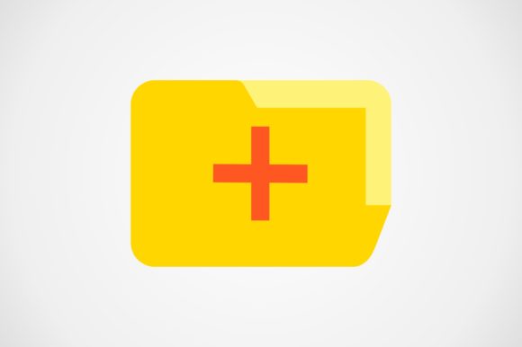 Medical Folder Flat Icon: A Clean, Professional Design
