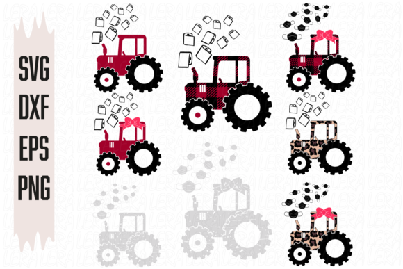 Medical Mask, Farm Tractor: A Versatile Embroidery Design