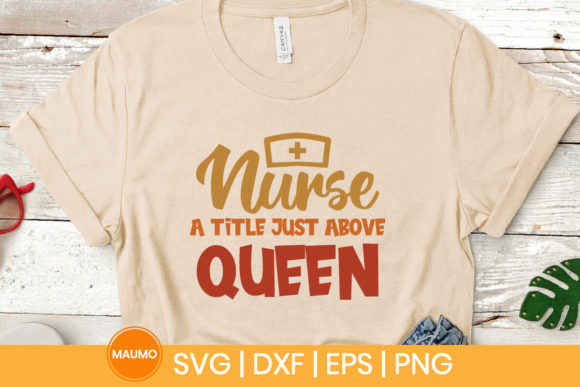 Nurse a Title Just Above Queen Embroidery