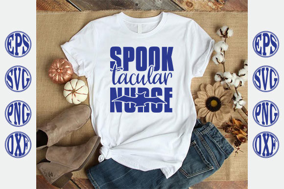 Spook Tacular Nurse: A Charming Halloween Embroidery Design