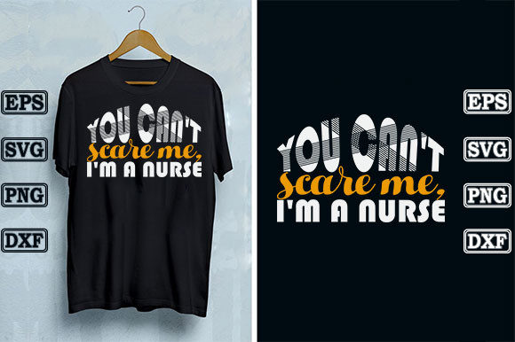 You Can't Scare Me, I'm a Nurse - A Bold Embroidery Design